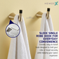 HEMOS BATHROOM FITTING SUS304 ACCESSORIES TOWEL RACK PAPER HOLDER MATT BLACK+GOLD 86SERIES