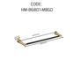 HEMOS BATHROOM FITTING SUS304 ACCESSORIES TOWEL RACK PAPER HOLDER MATT BLACK+GOLD 86SERIES