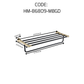 HEMOS BATHROOM FITTING SUS304 ACCESSORIES TOWEL RACK PAPER HOLDER MATT BLACK+GOLD 86SERIES