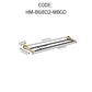 HEMOS BATHROOM FITTING SUS304 ACCESSORIES TOWEL RACK PAPER HOLDER MATT BLACK+GOLD 86SERIES