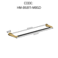 HEMOS BATHROOM FITTING SUS304 ACCESSORIES TOWEL RACK PAPER HOLDER MATT BLACK+GOLD 86SERIES