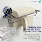 HEMOS BATHROOM FITTING SUS304 ACCESSORIES TOWEL RACK PAPER HOLDER MATT GREY 86SERIES