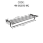 HEMOS BATHROOM FITTING SUS304 ACCESSORIES TOWEL RACK PAPER HOLDER MATT GREY 86SERIES