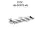 HEMOS BATHROOM FITTING SUS304 ACCESSORIES TOWEL RACK PAPER HOLDER MATT GREY 86SERIES