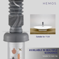 HEMOS PARTS BRASS POP UP WASTE (W/O) PVC FLEXIBLE BOTTLE TRAP & ANTI SMELL FITTING (GRAY) HM-0174-MG