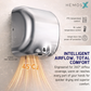 HEMOS ABS / SUS304 AUTOMATIC SENSOR HAND DRYER TOUCH-FREE HM-10201,10202