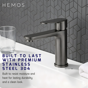 HEMOS BATHROOM FAUCET SUS 304 PILLAR BASIN COLD TAP HM-4007-MS,MB,MG