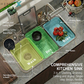 HEMOS SUS304 STEEL 1.0MM THICKNESS GRAIN EMBOSSED WORKSTATION KITCHEN SINK SILVER