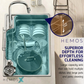 HEMOS SUS304 STEEL 1.0MM THICKNESS GRAIN EMBOSSED WORKSTATION KITCHEN SINK SILVER