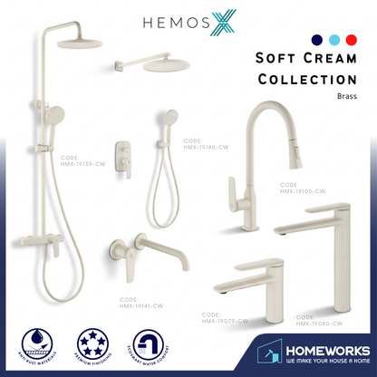 HEMOS BRASS MIXER BASIN TAP MIXER EXPOSED BATH SHOWER WITH TAP 3 MODE SHOWER SET HM-19139-CW