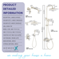 HEMOS BRASS MIXER BASIN TAP MIXER EXPOSED BATH SHOWER WITH TAP 3 MODE SHOWER SET HM-19139-CW