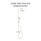 HEMOS BRASS MIXER BASIN TAP MIXER EXPOSED BATH SHOWER WITH TAP 3 MODE SHOWER SET HM-19139-CW