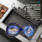 HEMOS SUS316 STEEL 5.0MM THICKNESS GRAIN EMBOSSED WORKSTATION KITCHEN SINK MATT SILVER MATT BLACK