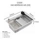 HEMOS SUS316 STEEL 5.0MM THICKNESS GRAIN EMBOSSED WORKSTATION KITCHEN SINK MATT SILVER MATT BLACK