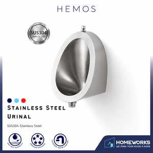 HEMOS SUS304 STEEL PUBLIC TOILET URINAL HM-201-MS