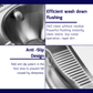 HEMOS SUS304 STEEL PUBLIC TOILET SQUATTING PAN HM-202-MS