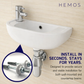 HEMOS PARTS STAINLESS STEEL BASIN MOUNTING FIXING BOLT AND NUT HM-0163,0164
