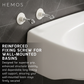 HEMOS PARTS STAINLESS STEEL BASIN MOUNTING FIXING BOLT AND NUT HM-0163,0164