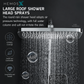 HEMOS BATHROOM 12" ABS SQUARE RAINFALL SHOWER HEAD ONLY HM-15204-MB,MG,C