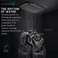 HEMOS BATHROOM 12" ABS SQUARE RAINFALL SHOWER HEAD ONLY HM-15204-MB,MG,C