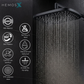 HEMOS BATHROOM 12" ABS SQUARE RAINFALL SHOWER HEAD ONLY HM-15204-MB,MG,C