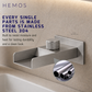 HEMOS BATHROOM FAUCET SUS304 WATERFALL WALL BASIN TAP HM-18035-MS,MG
