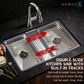 HEMOS 750 X 450MM SUS304 STEEL 1.5MM THICKNESS GRAIN EMBOSSED WORKSTATION KITCHEN SINK HM-W7545-MS (EB)