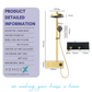 HEMOS BATHROOM FAUCET BRASS 3 MODE MIXER EXPOSED SHOWER SETS HM-19126-MG,GD