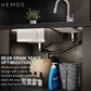 HEMOS SUS304 STEEL LAUNDRY SINK MATT SILVER HM-L6048,L8048