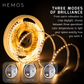 HEMOS 600/800/1000MM ALUMINIUM WALL HANGING WITH LEATHER STRAP LED ROUND MIRROR HM-YKH06,08,10