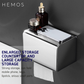 HEMOS BATHROOM FITTING SUS 304 TOILET PAPER HOLDER (SQUARE) HM-89957-MS