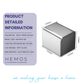 HEMOS BATHROOM FITTING SUS 304 TOILET PAPER HOLDER (SQUARE) HM-89957-MS
