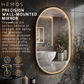 HEMOS BATHROOM MIRROR 800/1000MM ALUMINIUM LED OVAL MIRROR HM-YKO8050,10060