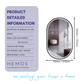 HEMOS BATHROOM MIRROR 800/1000MM ALUMINIUM LED OVAL MIRROR HM-YKO8050,10060