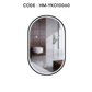 HEMOS BATHROOM MIRROR 800/1000MM ALUMINIUM LED OVAL MIRROR HM-YKO8050,10060