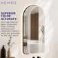 HEMOS BATHROOM MIRROR 800/1000MM ALUMINIUM LED ARCH DOOR MIRROR HM-YKA8050,10060