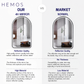 HEMOS BATHROOM MIRROR 800/1000MM ALUMINIUM LED ARCH DOOR MIRROR HM-YKA8050,10060