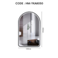 HEMOS BATHROOM MIRROR 800/1000MM ALUMINIUM LED ARCH DOOR MIRROR HM-YKA8050,10060