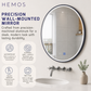 HEMOS BATHROOM MIRROR 600/800/1000MM ALUMINIUM LED ROUND MIRROR HM-YKB06,08,10