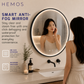 HEMOS BATHROOM MIRROR 600/800/1000MM ALUMINIUM LED ROUND MIRROR HM-YKB06,08,10