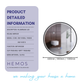 HEMOS BATHROOM MIRROR 600/800/1000MM ALUMINIUM LED ROUND MIRROR HM-YKB06,08,10