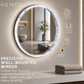 HEMOS BATHROOM MIRROR 600/800MM ACRYLIC LED DIAMOND FRAME MIRROR HM-YKD06,08