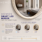 HEMOS BATHROOM MIRROR 600/800MM ACRYLIC LED DIAMOND FRAME MIRROR HM-YKD06,08