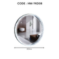 HEMOS BATHROOM MIRROR 600/800MM ACRYLIC LED DIAMOND FRAME MIRROR HM-YKD06,08