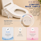 HEMOS HEAVY DUTY D & V SHAPE PLUG-IN INTELLIGENT SEAT COVER FOR WC SOFT CLOSE SMART BIDET SEAT HM-0224