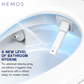 HEMOS HEAVY DUTY D & V SHAPE PLUG-IN INTELLIGENT SEAT COVER FOR WC SOFT CLOSE SMART BIDET SEAT HM-0224