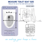 HEMOS HEAVY DUTY D & V SHAPE PLUG-IN INTELLIGENT SEAT COVER FOR WC SOFT CLOSE SMART BIDET SEAT HM-0224