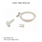 HEMOS BATHROOM BRASS BIB TAP ACCESSORIES WATER TAP FITTING CREAM WHITE HM-9115-CW