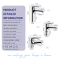 HEMOS BATHROOM FAUCET BRASS PILLAR BASIN COLD TAP HM-18025,18026,18027-C