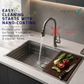 HEMOS SUS304 STEEL 1.0MM THICKNESS VOLCANO EMBOSSED WORKSTATION KITCHEN SINK HM-W6047-MS(EB)